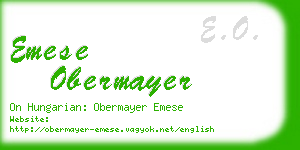 emese obermayer business card